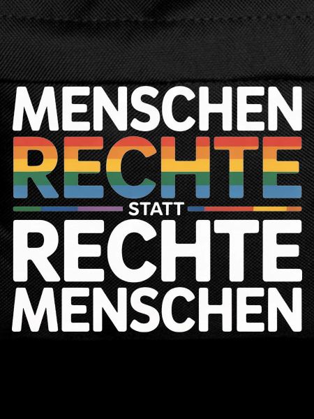 Menschenrechte statt rechte Menschen Sticker 