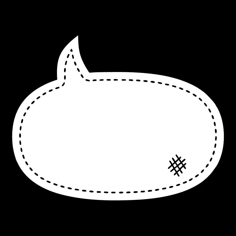 speech balloon patch