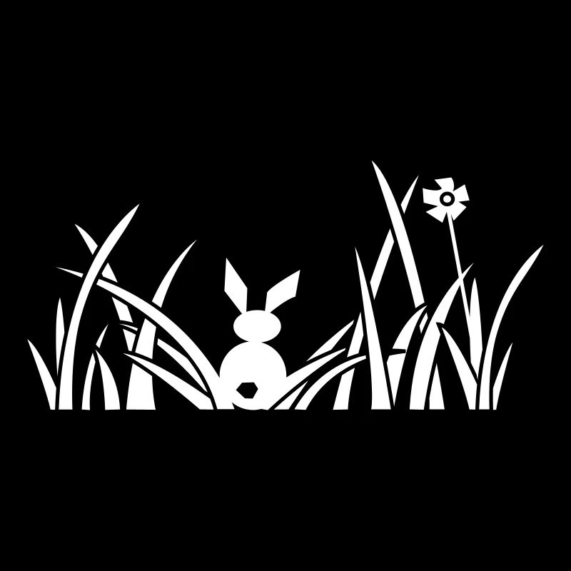 Bunny, Lapin, lapin, prairie, fleurs, herbe, gazon