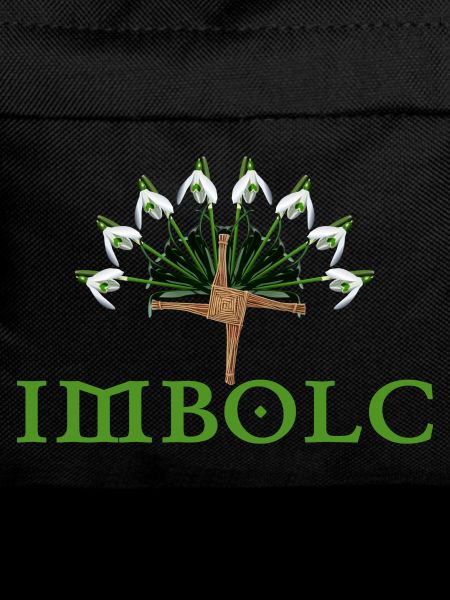 imbolc with snowdrop semicircle