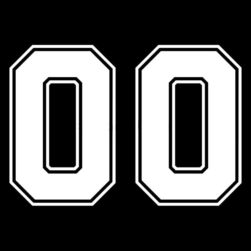Zahl Null 00