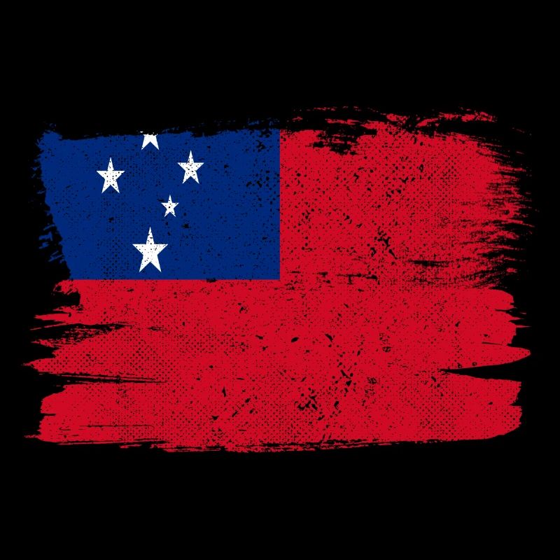 Drapeau des Samoa Drapeau Paix Vintage