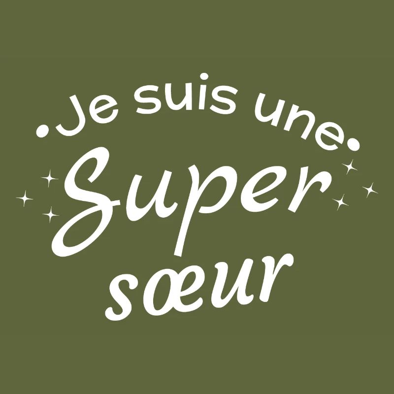 Super Schwester Affirmation Nachricht