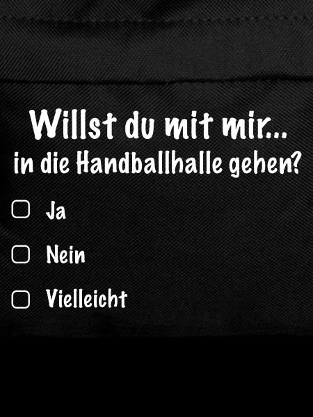 Handball Date Saying Invitation (White)