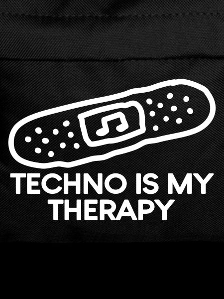 Techno is my Therapy Pflaster