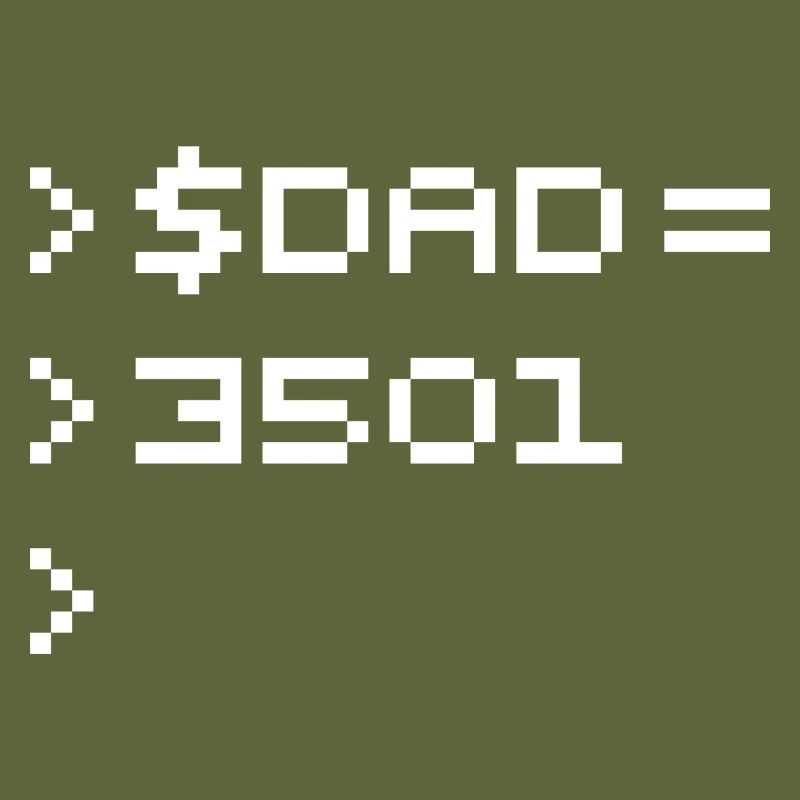 DAD 8-Bit Code Nerd Pixel Terminal Retro