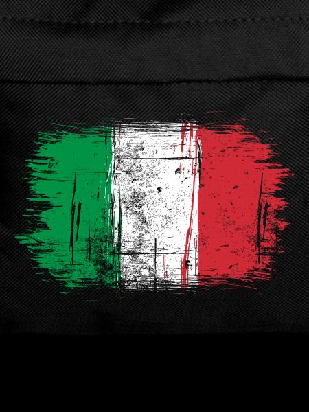Italian Flag Brush Strokes