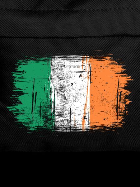 Irish Flag Brushstroke Print