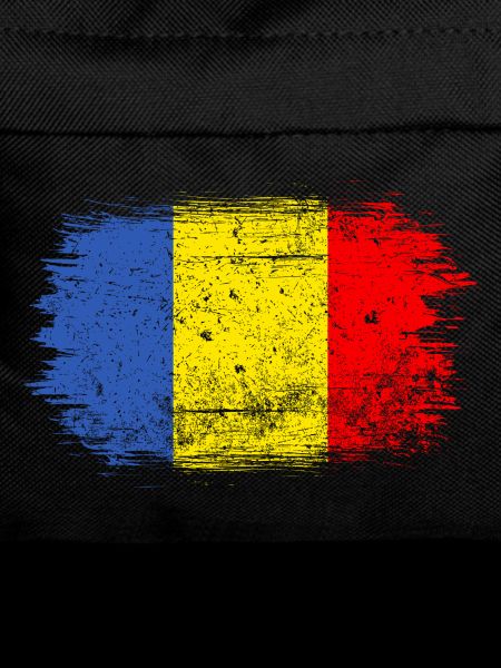 Brushstroke Romanian Flag