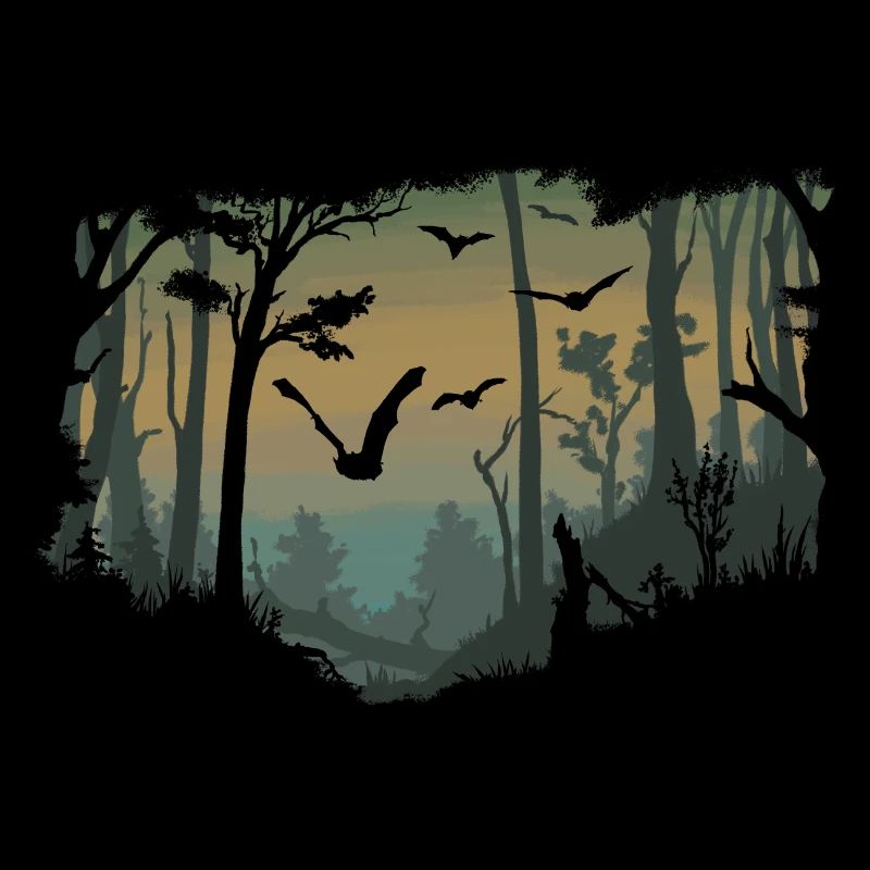 Bats in the forest