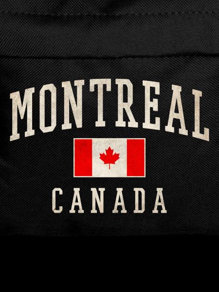 Montreal Canada Distressed Flag