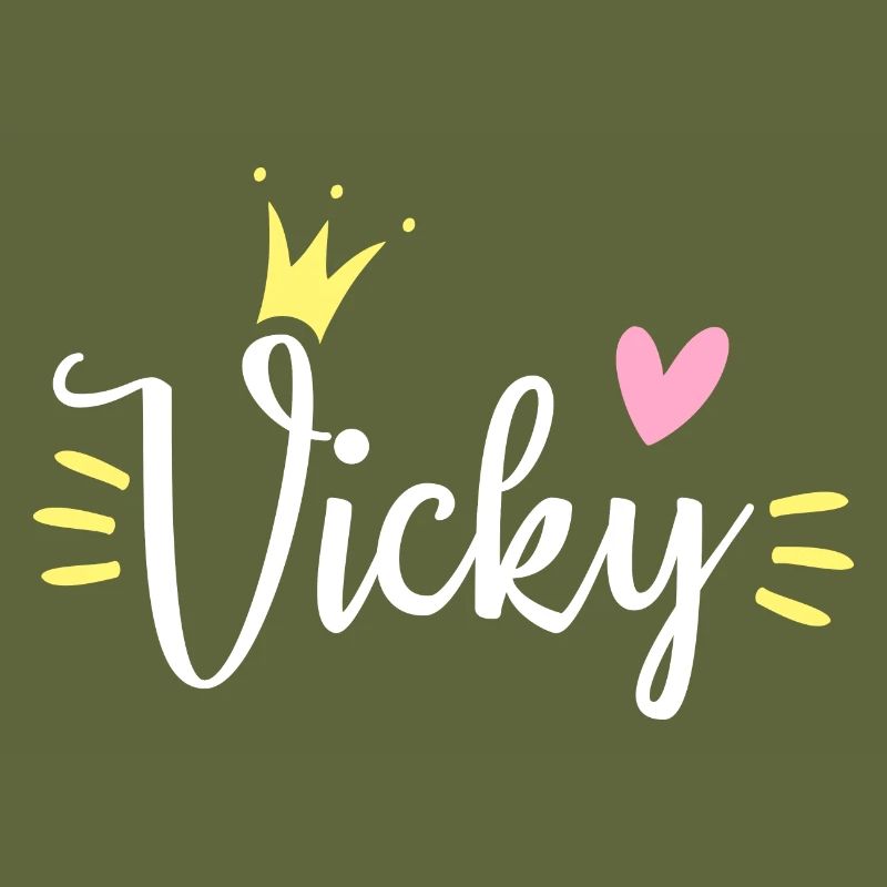 Couronne du prénom Vicky