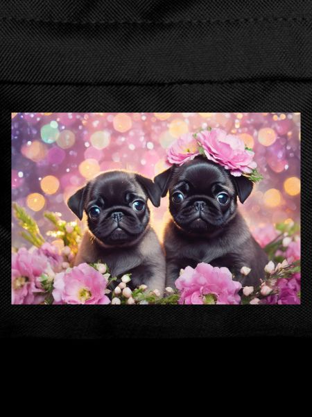 Small dogs with flower crown