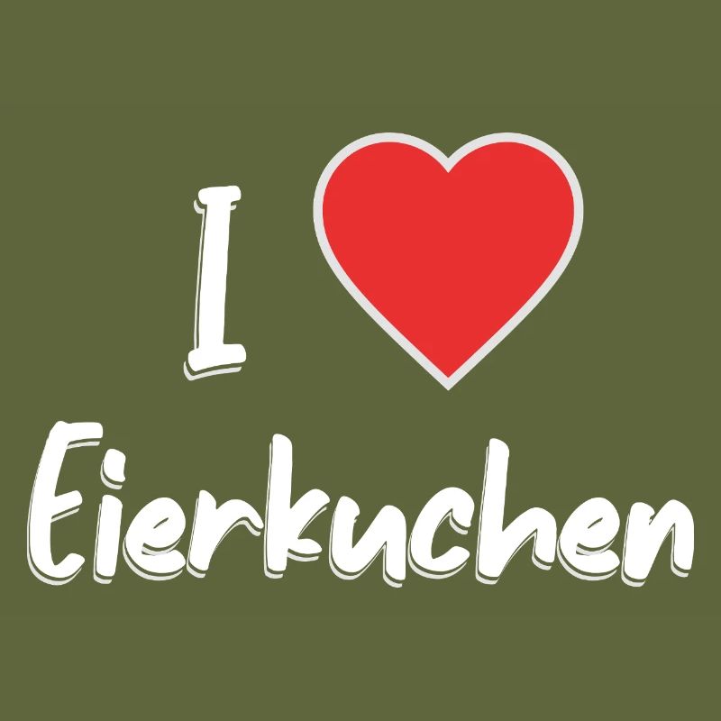 Ich liebe Eierkuchen Lustiges Design I love