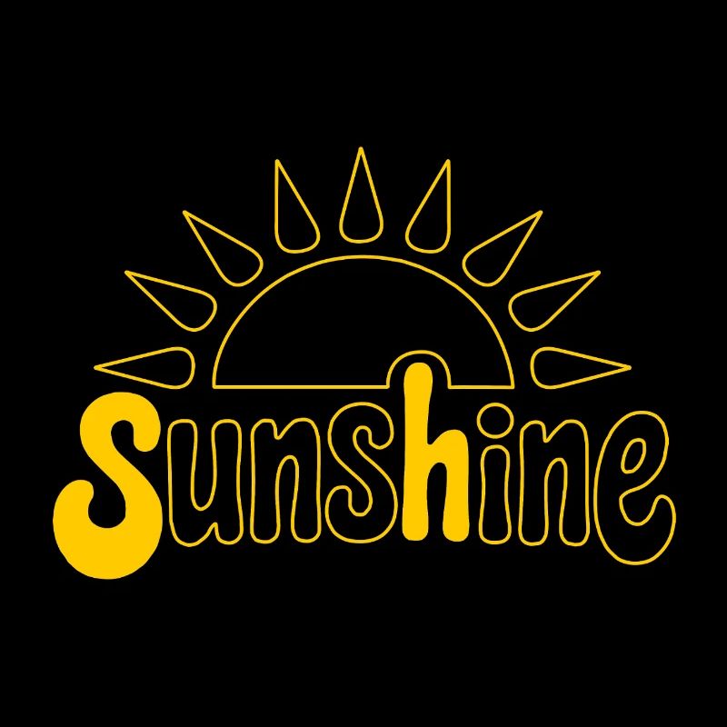 Sunrise with optimism motif