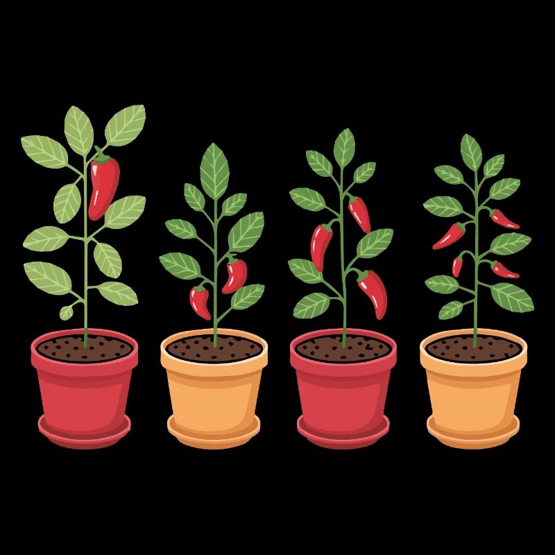 Lustiger Chili Gärtner Gartenarbeiter Geschenk