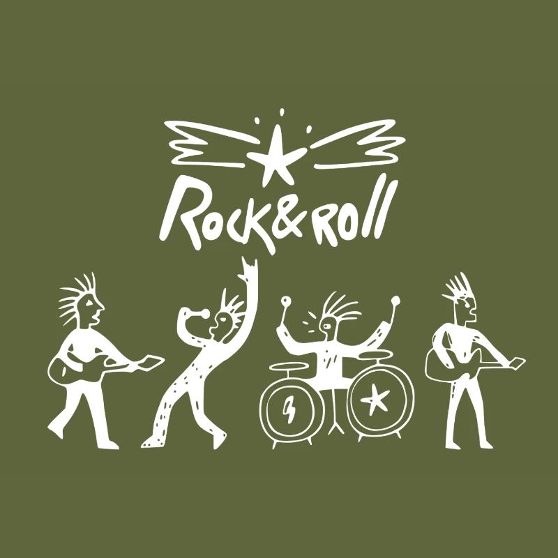 Rock-and-Roll-Band-Sketch