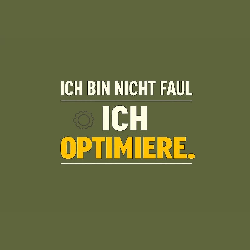 I optimize – Not lazy