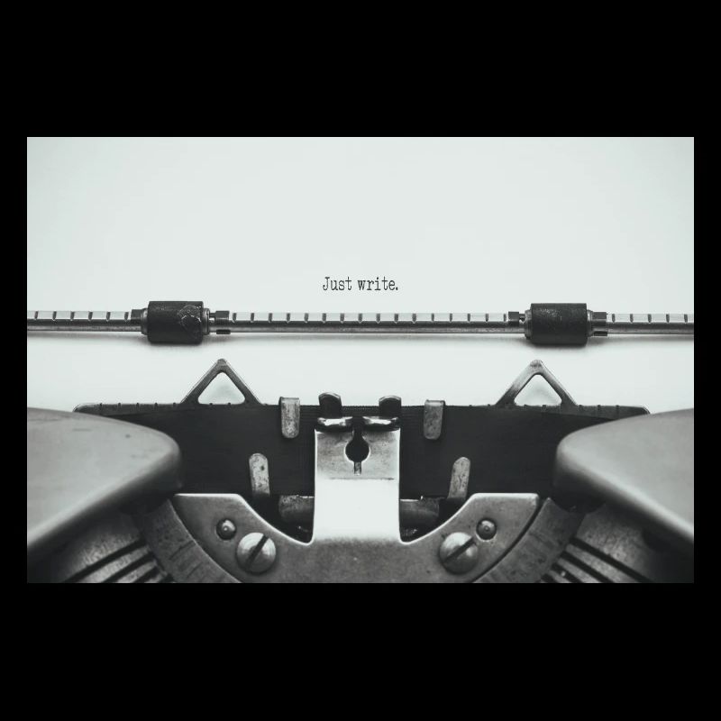 Just Write Vintage Typewriter Design