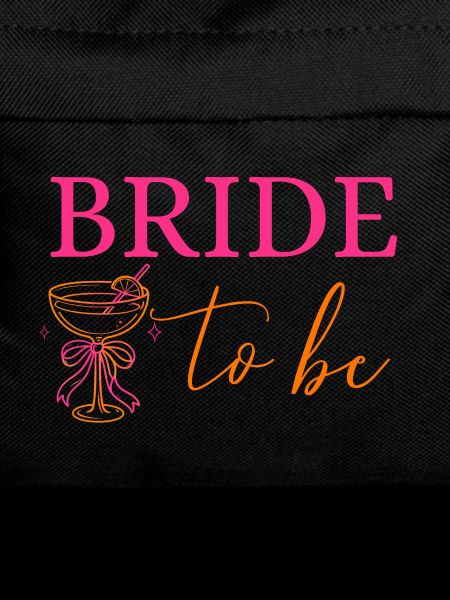 BRIDE TO BE! Cocktailglas mit Schleife
