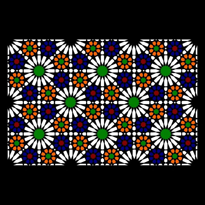 Maurisches Mosaik (dunkel)