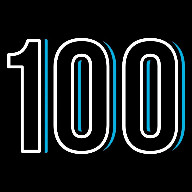 Nummer 100 - Einhundert - Hundert