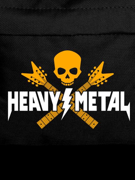 Heavy Metal Skull with Guitars