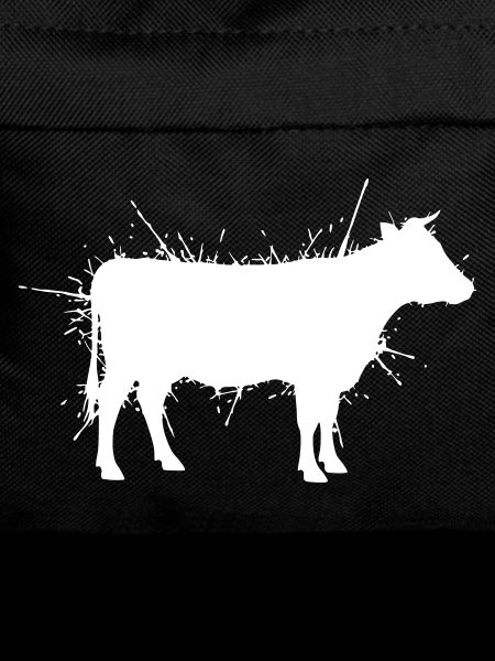 Cow Silhouette Grunge Splash Vector