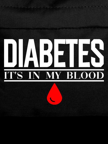 Diabetes Bloodline Drop Graphic