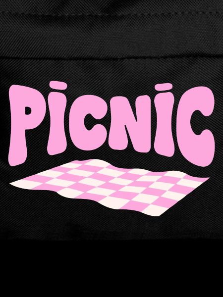 Pink checkerboard pastel picnic