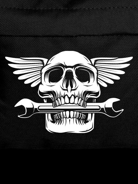 skull mechanic with tool train