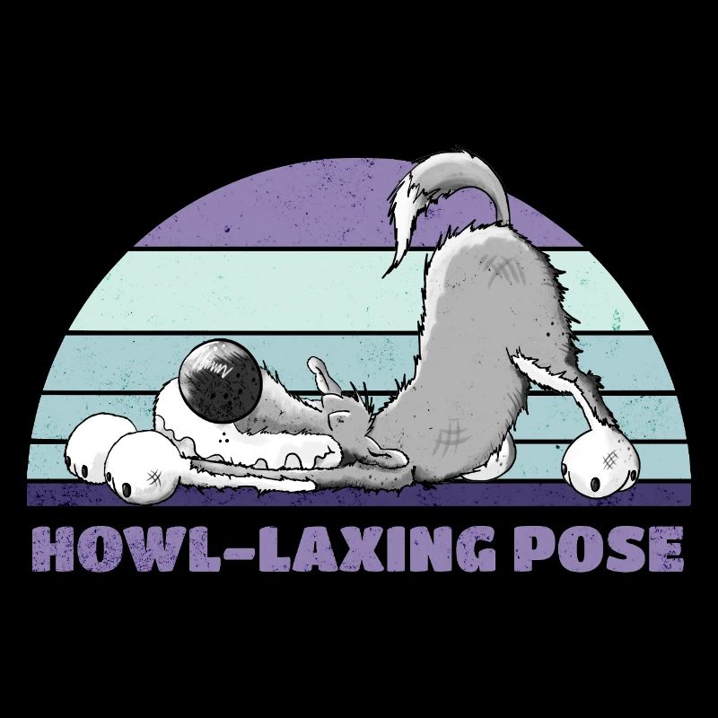 Wolf Yoga Howl-Laxing Pose