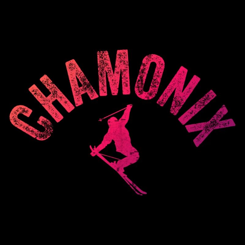 Chamonix Arch Skier Pente