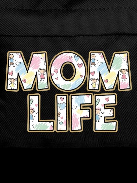 Mom Life Pastel Hearts Scribble