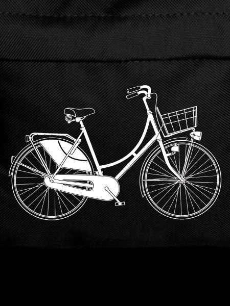 Holland Bicycle Retro Lines Illustration