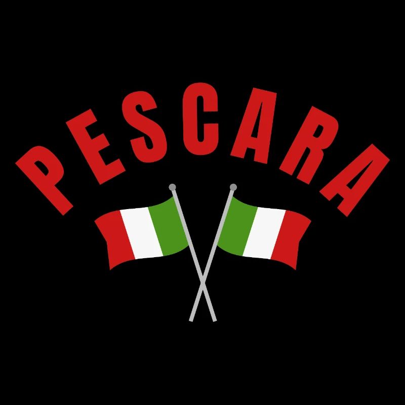 Pescara Crossed Italian Flags 