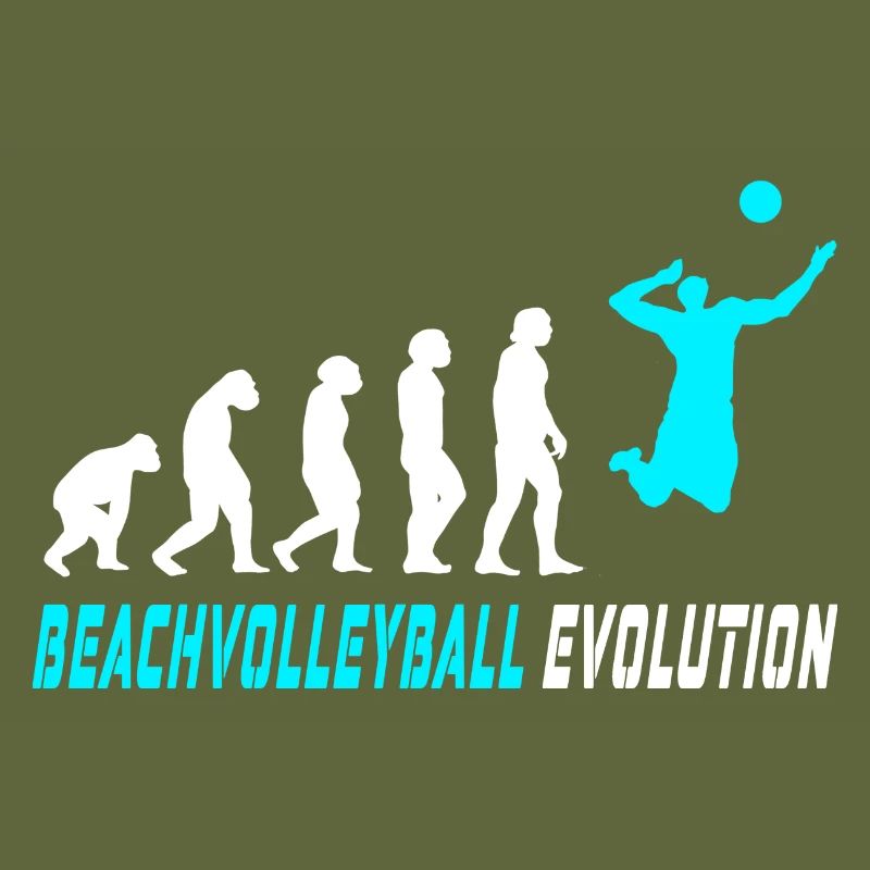 Beachvolleyball Evolution Design / Geschenkidee