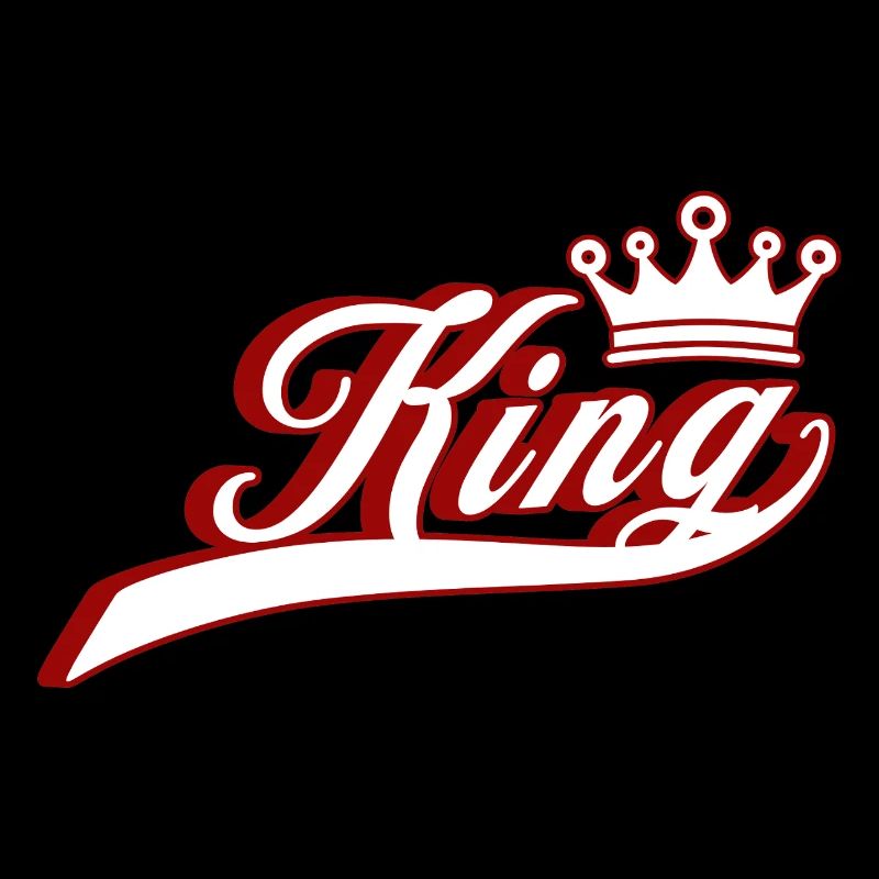 King Queen couple crown