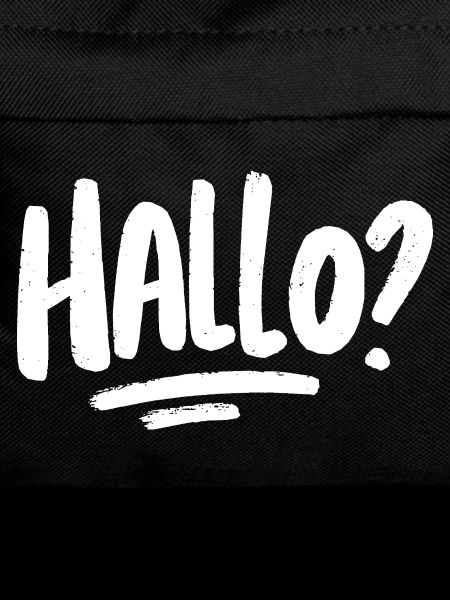 Hallo? - weiß