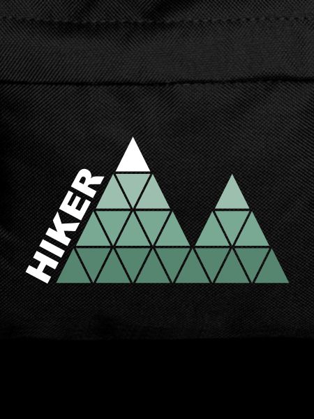"Hiker" - Geometric Mountain Design