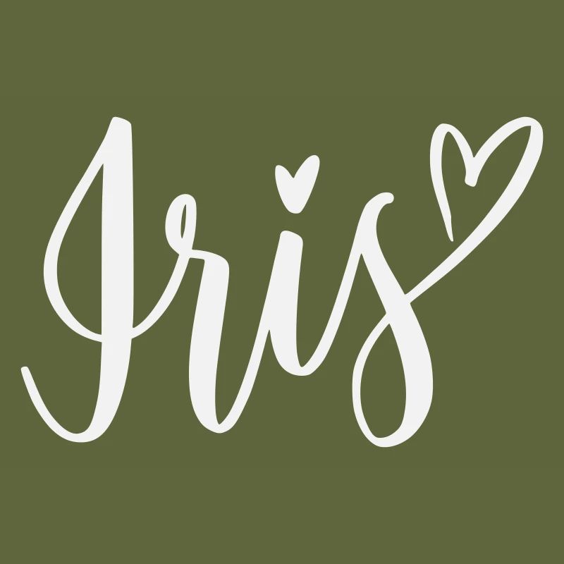Iris Heart Lettering