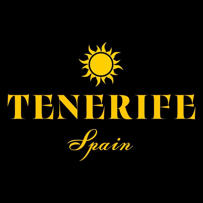 Tenerife Sunburst Typography