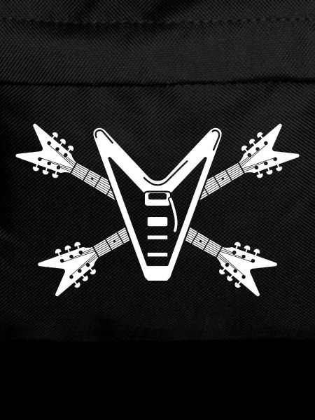 Guitar Skull and Crossbones