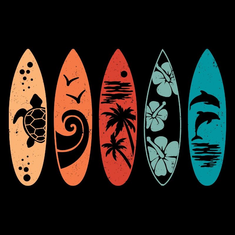 Planche de surf rétro