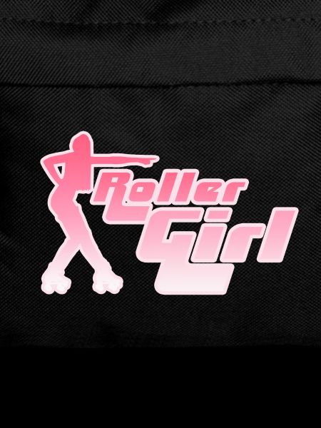 Neon Roller Girl Silhouette