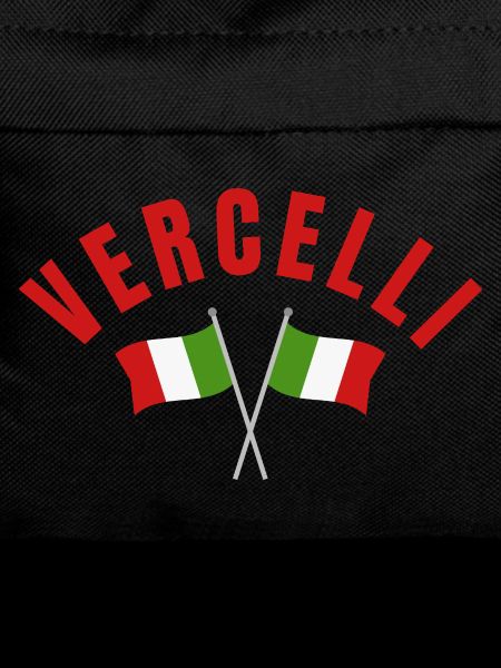 Vercelli with Italian Flags