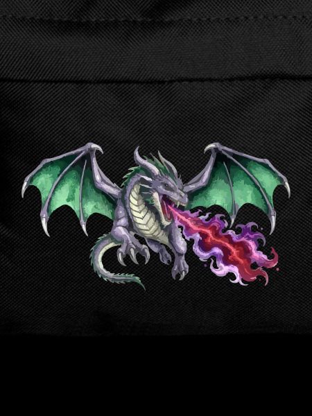 Krimson Flammen Werfender Smaragd Drachen