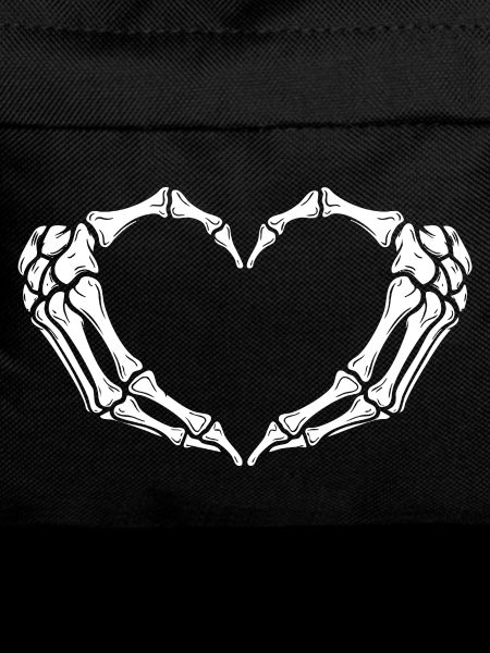 Skeleton Hands Heart — Spooky Halloween Skeleton 