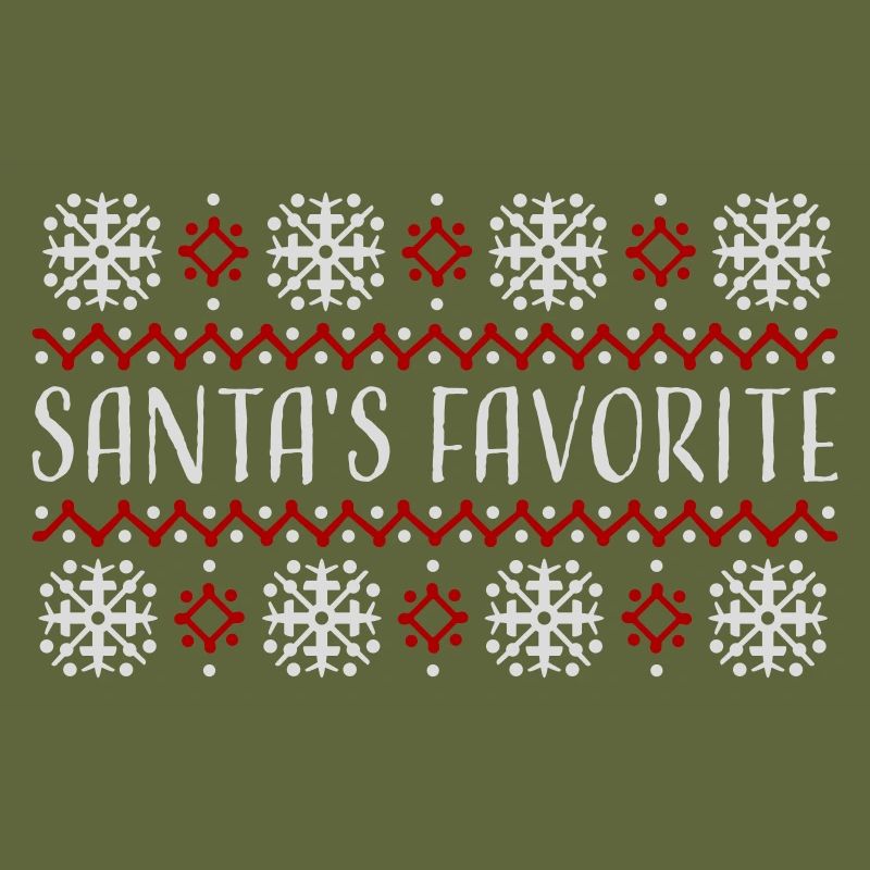 Santa's Favorite Weihnachtspullover Schneeflocken