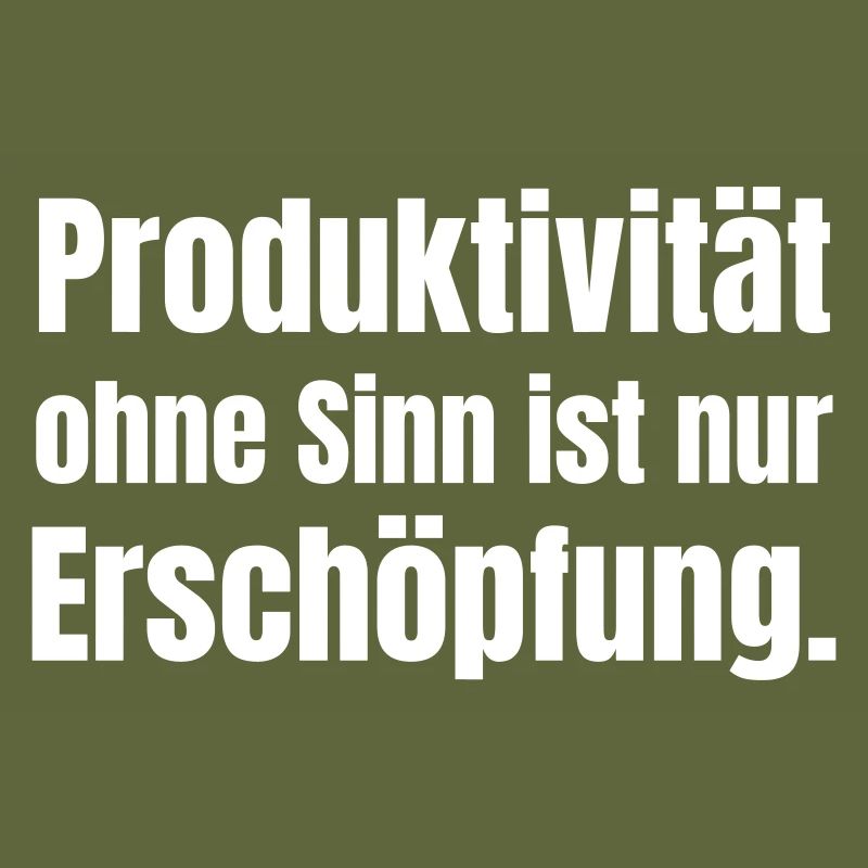 Productivity with Purpose Typography Statement